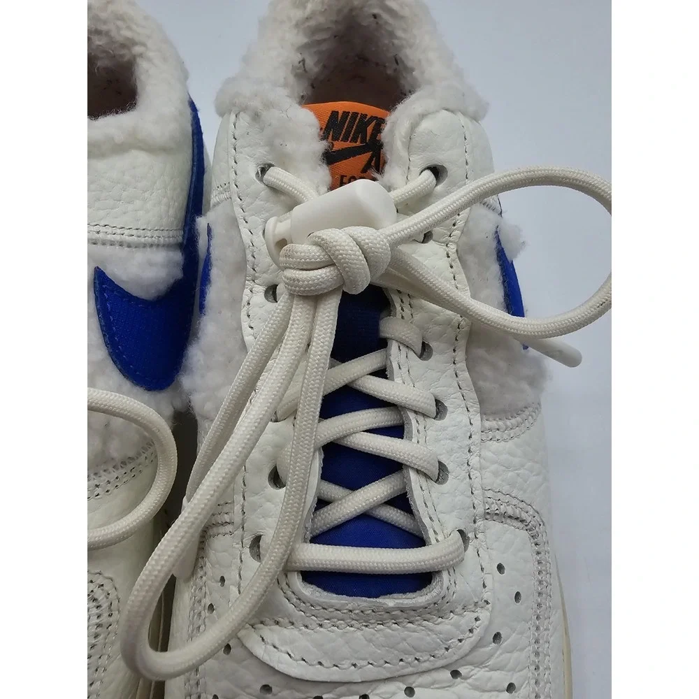Nike Air Force 1 '07 Low Sherpa Fleece Sail Racer Coconut Women's 7.5 DO6680 100